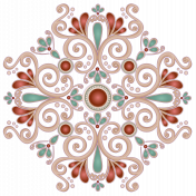 Jeweled-looking Radial Design