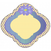 Dotted Flower Label Element
