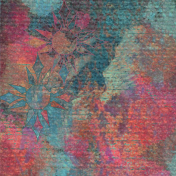 Tapestry Fabric Look with Starburst Design