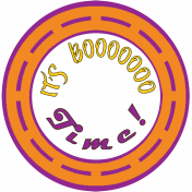 Circle Booo Time Label Element 