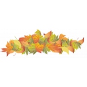 Fall Tapestry Pile of Colorful Leaves