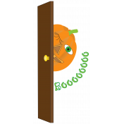Booo Time Pumpkin And Door