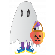 Boo Time Halloween Trick or Treater Element