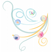 Tranquility Flourish and Flower Bubble Element