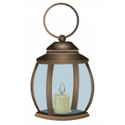 Christmastide Old- Fashioned Lantern Element