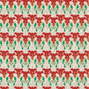 Christmastide Holiday Floral Paper
