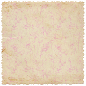 Delicate Poppy Floral Distressed Scalloped Paper P