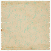 Delicate Poppy Floral Distressed Paper G