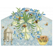 Decorated Envelope Vintage Bee Theme Elment