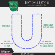 Text on a Path: Alphabet 01: U