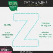 Text on a Path: Alphabet 01: Z