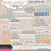 lydia: word art