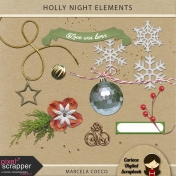Holly Night Elements