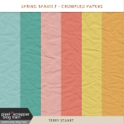 Spring Sparkle Crumpled Papers Kit