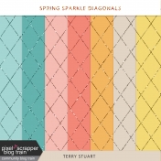 Spring Sparkle Diagonal Paper Kit