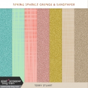 Spring Sparkle Grunge and Sandpaper