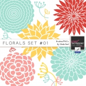 Florals Set #01 Brushes/PNG's Kit