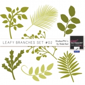 Leafy Branches Set #02 Brushes/PNG's Kit