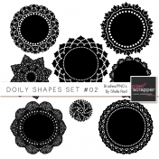 Doily Shapes Set #02 Templates Kit