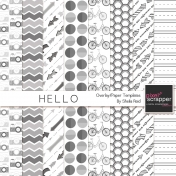 Hello Overlay/Paper Templates Kit