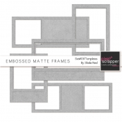 Embossed Matte Frames-Set#01 Templates Kit