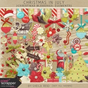 Christmas In July- Christmas Blessings Elements Kit