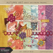 Autumn Art October 2014 Blog Train Mini Kit