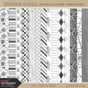 Spookalicious Overlay/Paper Templates Kit