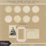 Vintage Paper Styles Set 01