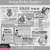 Vintage Kitchen Graphics Vol. 5- Antique Ads & Old-Fashioned Recipes