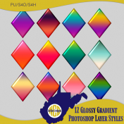 Glossy Gradient Layer Styles