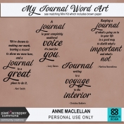 My Journal Word Art