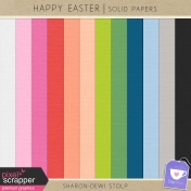 Happy Easter- Solid Papers