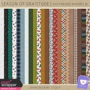 Season of Gratitude- Patterned Papers #1