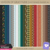 Season of Gratitude- Patterned Papers #2