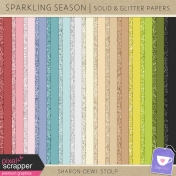 Sparkling Season- Solid & Glitter Papers