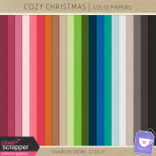 Cozy Christmas- Solid Papers