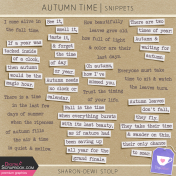 Autumn Time- Snippets