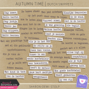 Autumn Time- Dutch Snippets