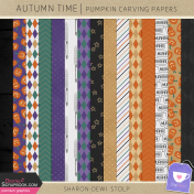 Autumn Time- Pumpkin Carving Papers