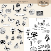 Shabby Vintage #3 Stickers & Stamps Kit