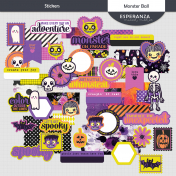 Monster Ball Stickers Kit