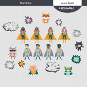 You're Super Illustrations Kit