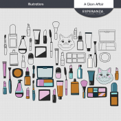 A Glam Affair Illustrations Kit