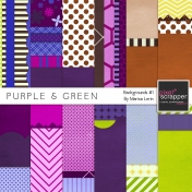 Purple & Green Backgrounds #1 Kit