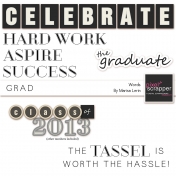 Grad Word Art Kit