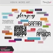 Kenya Word Art Kit
