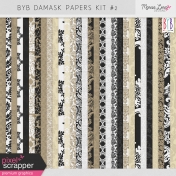 Build Your Basics Damask Papers Kit #2