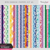 Build Your Basics Damask Papers Kit #1