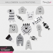 Halloween Illustrations Kit